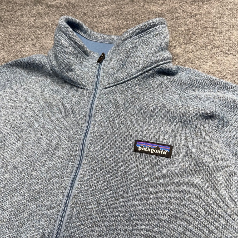 Patagonia Better Sweater 1/4 Zip Fleece Pullover Blue Heather Womens XL